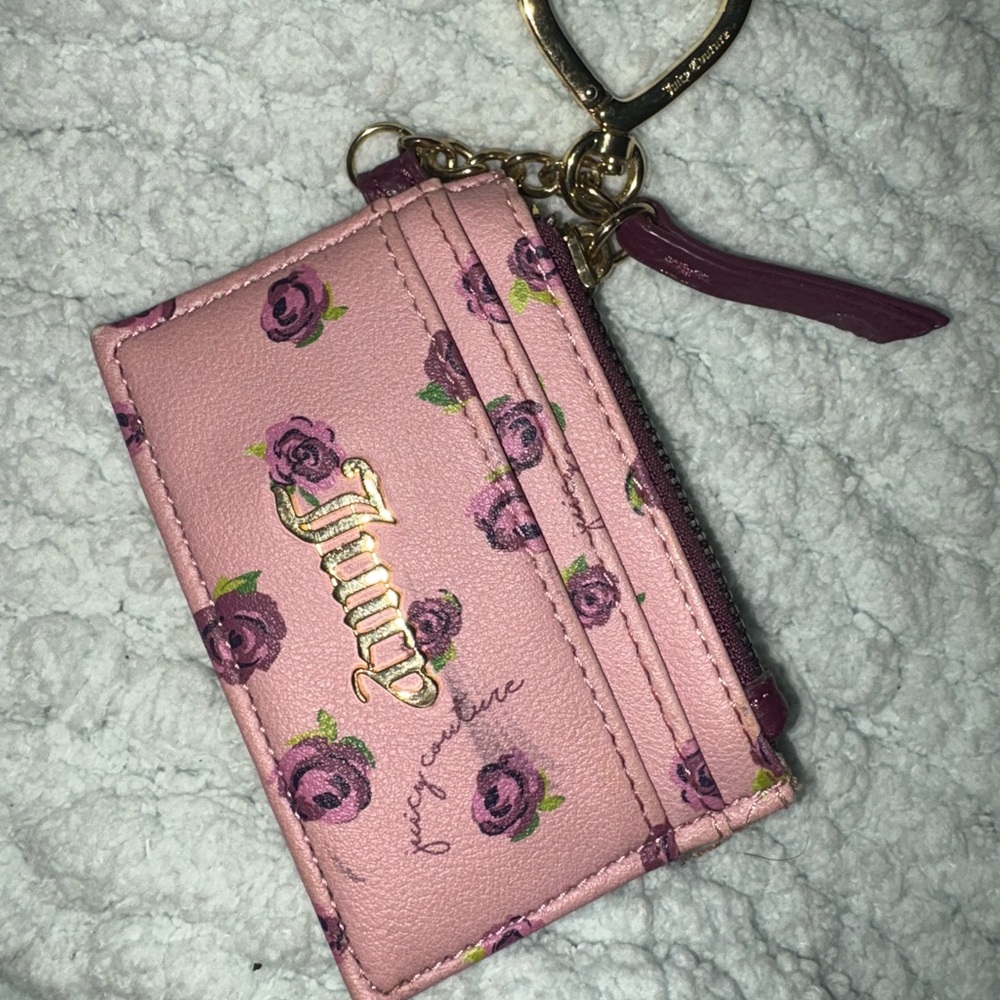 Juicy Couture Pink and Purple Floral Key Holder